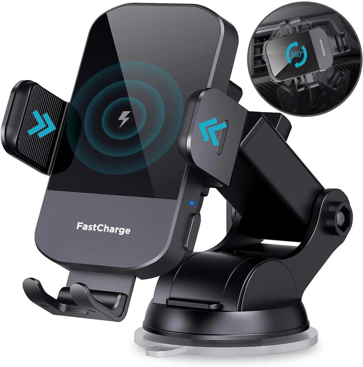 Wireless Car Charger, 15W Fast Charging Auto Clamping Car Charger Phone Mount Phone Holder Fit For Iphone 15 14 13 12 11 Pro Max