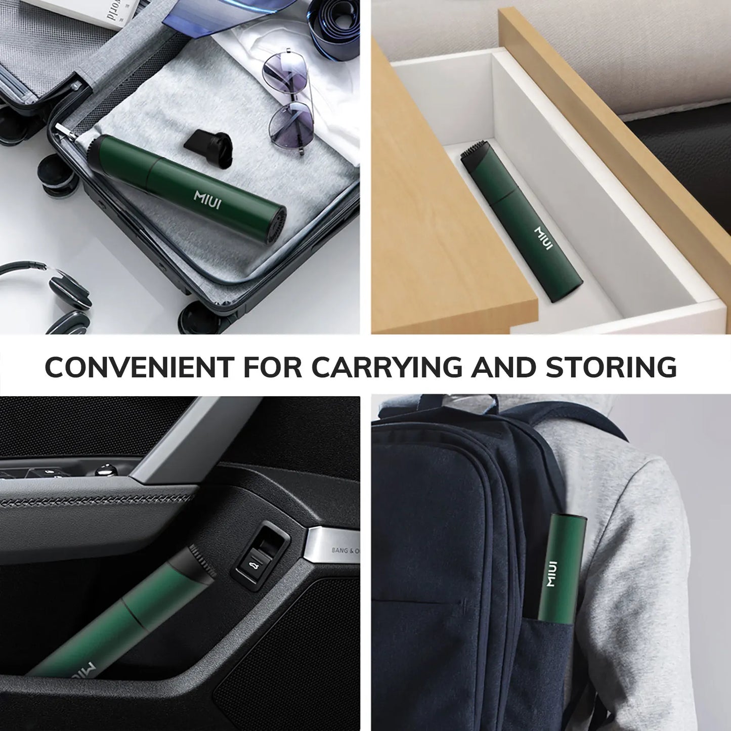 Mini Portable Vacuum Cleaner Cordless Handheld Vacuum with 3 Suction heads Easy to Clean for Desktop Keyboard & Car (USB)