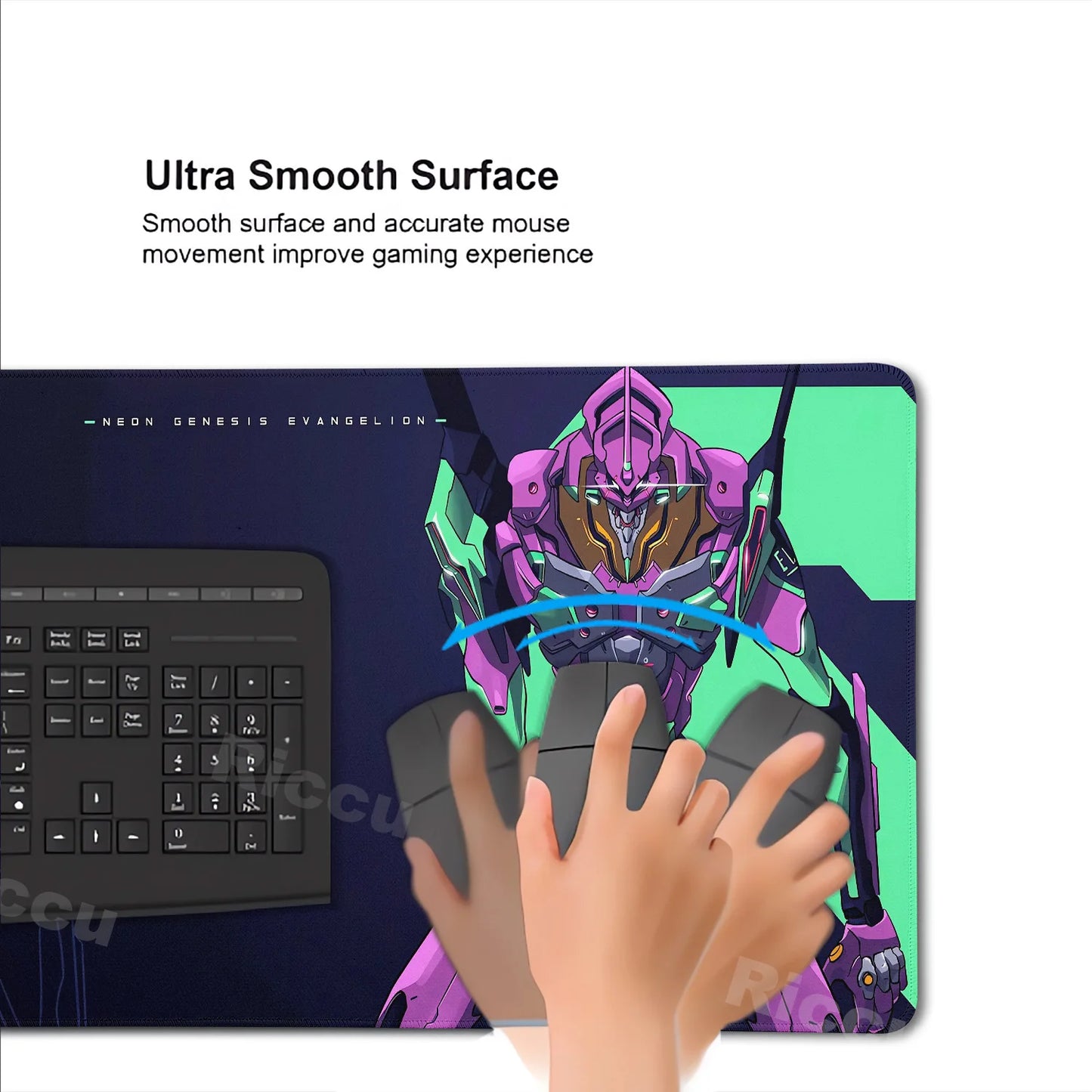 Large Mats E-E-Evangelione Mouse Pad Gamer Desk XXL Rug Office Accessories Computer Table Carpets Anime PC Gaming E-Sports Pads
