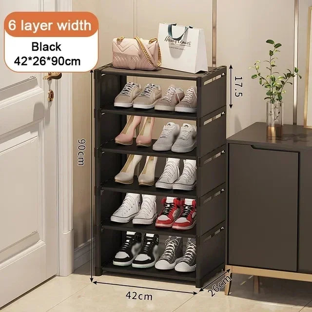 Shoe Rack Storage Organizer 5-7laye Shoe Cabinets Shoes Storage Rack Space Saving Sneakers Organizer for Wall Corner Shoes Shelf