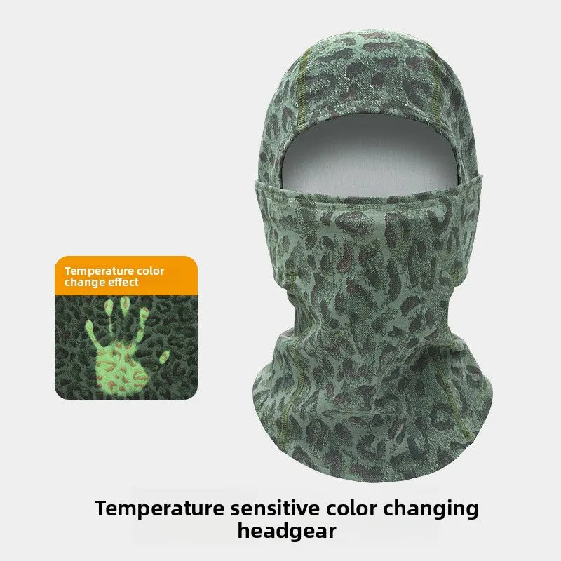 Thermal Sensitive Color Changing Face Mask Skiing Breathing Color Changing Scarf Outdoor Cycling and Mountaineering Headgear