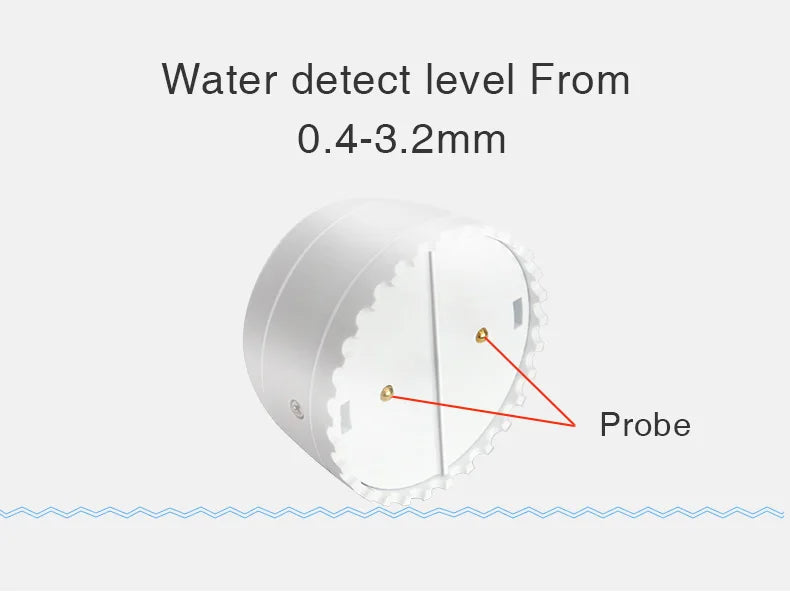 Wifi Water Detector Leakage Sensor Alarm Leak Detector 40DB Sound Tuya smart Smart Life APP Flood Alert Overflow Security