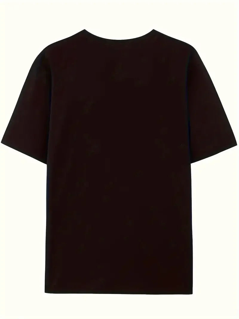 Women's "Basketball Mom" Graphic T-Shirt - Black short-sleeved crewneck casual top with heart and basketball designs