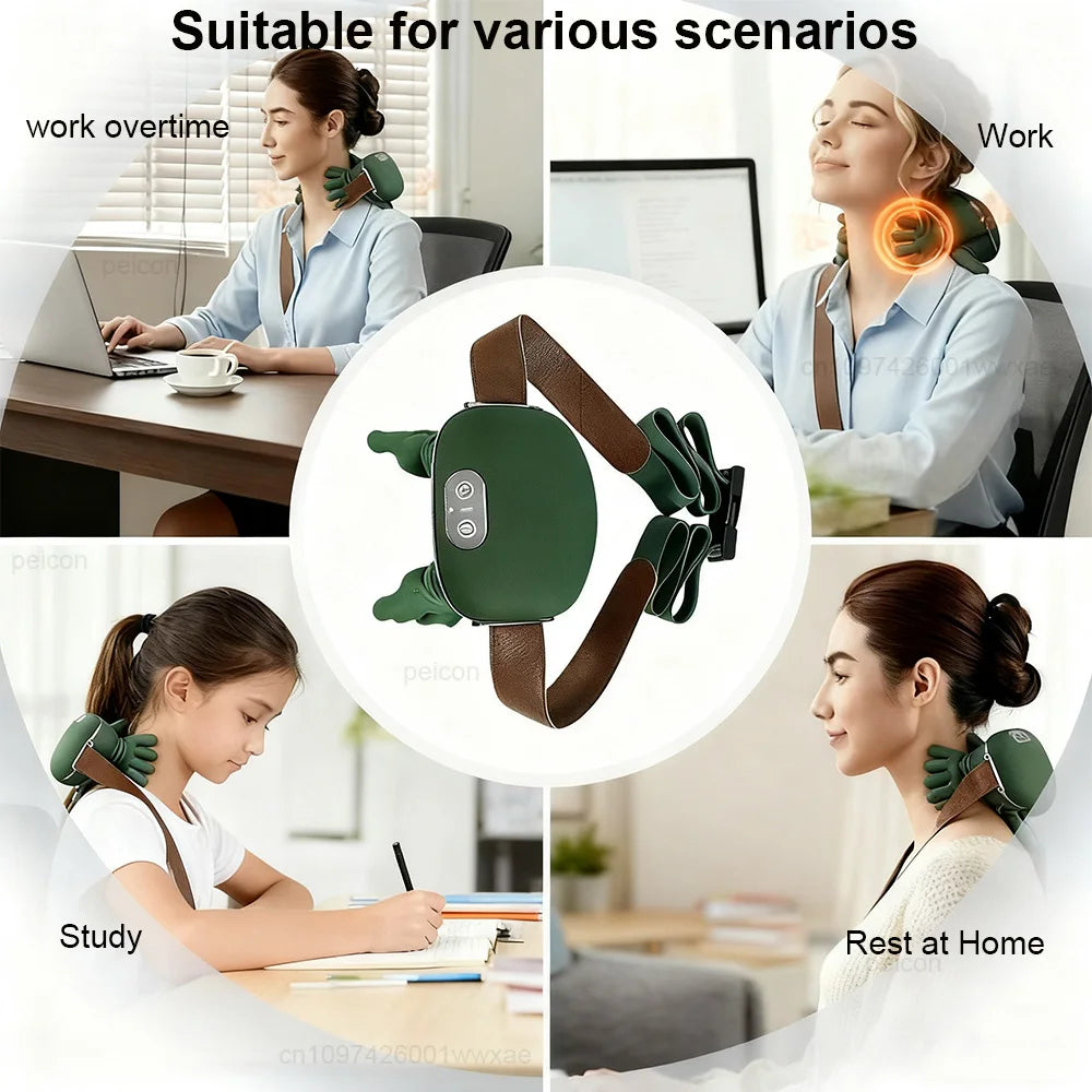 Shoulder Neck Massager Portable Heated Cervical Neck Massager for Pain Relief Muscle Relax Simulating Human Hands Neck Massager