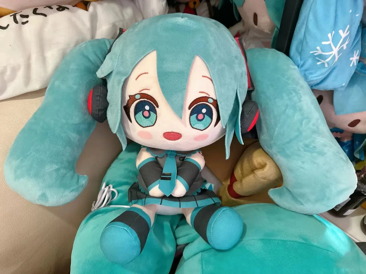 Kawaii Miku Plush Toy Anime Cute Soft Stuffed Plushie Doll Cartoon Houlder Pain Bag Backpack Decor cute Birthday Gifts toys