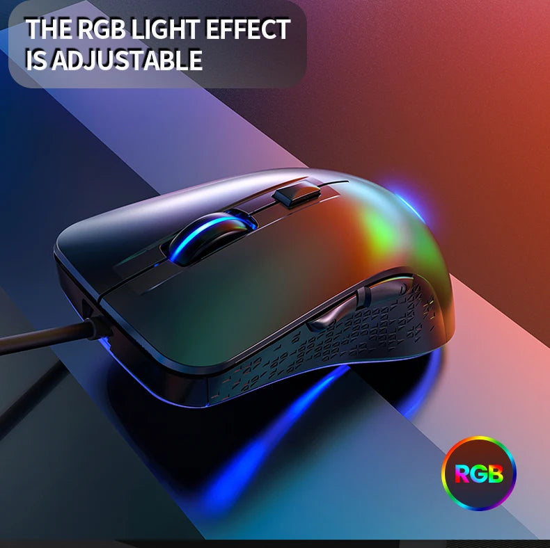 Wired Gaming Mouse Gamer Mouse RGB Backlit Computer Mouse Ergonomic Mause LED Optical USB Mice For PC Laptop