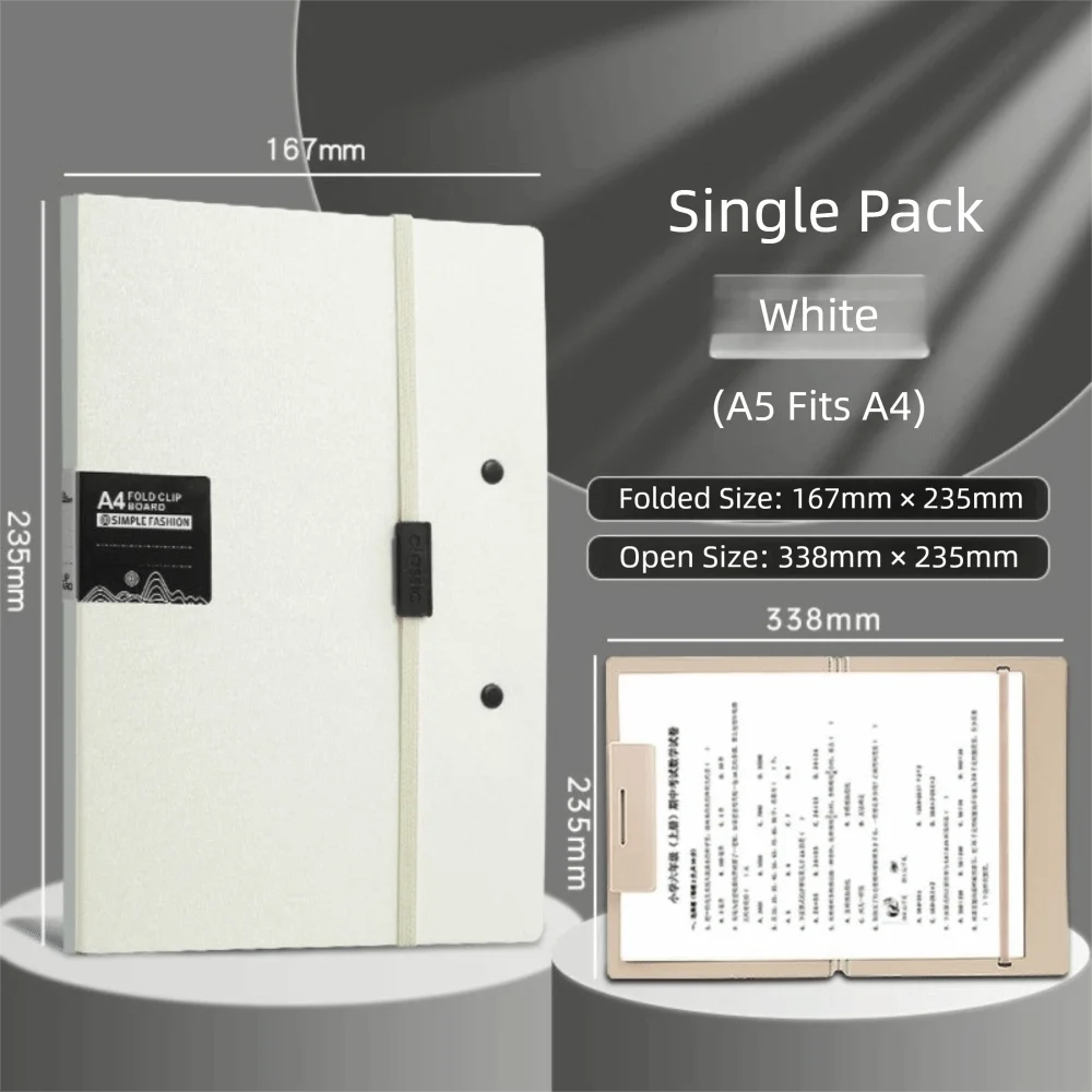 Foldable Folders A4 To A5 Folder A4 Folding Board Student Test Paper Storage Folder Organize Folder File Contract Folder