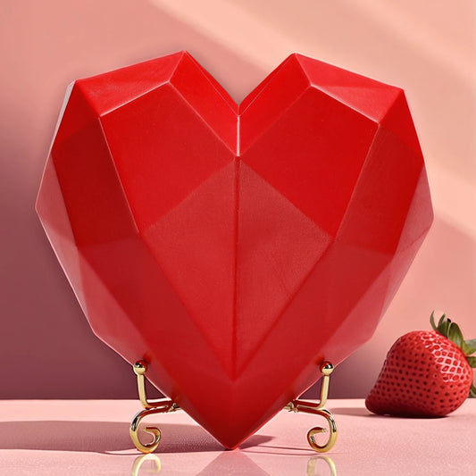 Heart Decor Love Statue Pink and Red Heart Sculpture Couple Wall Decorations Resin Wedding Entrance Table Decor Home Decorations
