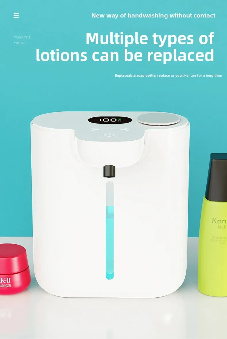 500ML Automatic Soap Dispenser Touchless Type C USB Rechargeable Electric Soap Dispenser Waterproof Foam/Liquid Dispenser