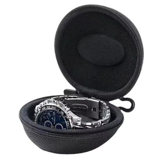 Portable EVA Single Watch Travel Case Watch Storage Organizer Box Watch Holder Waterproof for Smartwatches Zippered Container
