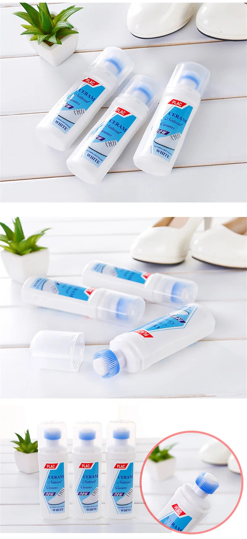 iawesome White Shoes Cleaner Polish Cleaning Tool For Casual Leather Shoe Sneakers Shoe Brushes Spong Supplies Magic Refreshed