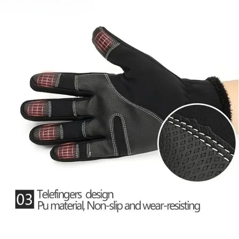 Heated Gloves USB Rechargeable Battery Powered Electric Heated Hand Warmer Support Fingertip Touchscreens for Hunting Fishing