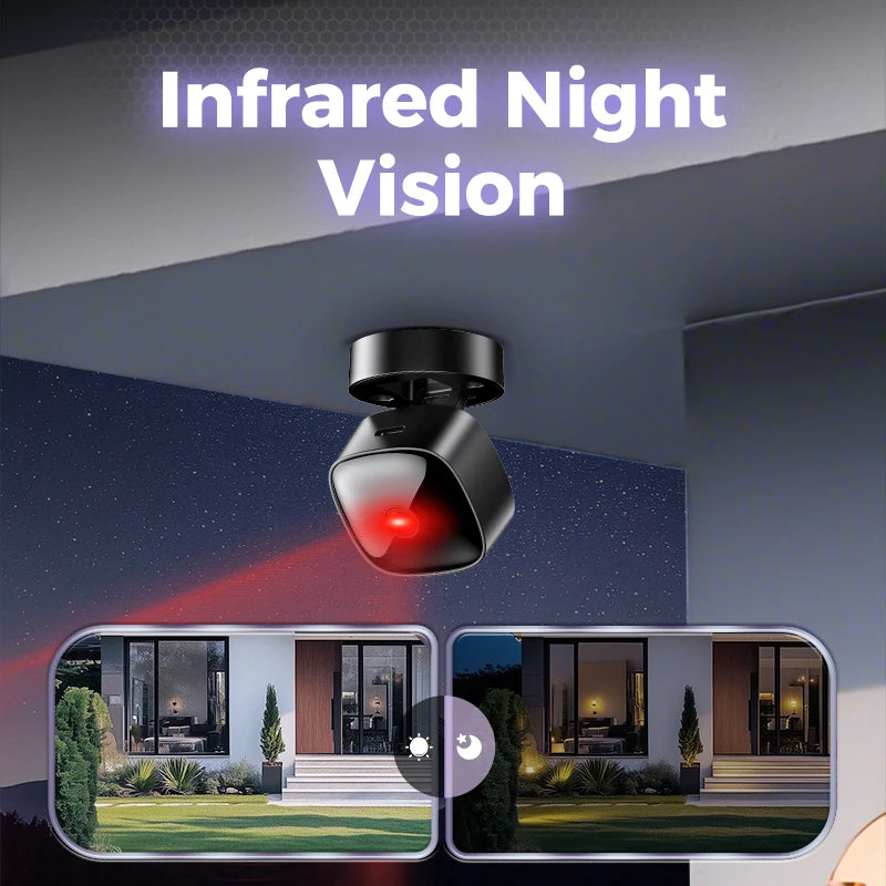 HD 1080P Mini Camera WiFi infrared Night Vision Camera 360° Rotatable Home Security Protection Wireless WiFi Surveillance Camera