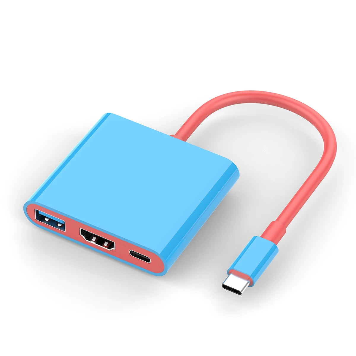 Portable 3 in 1 Game Docking Station TYPE-C Hub with HDMI and USB 3.0 Perfect for Travel and Gaming