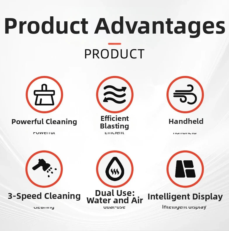 Hand-Held Steam Cleaner, High-Temperature Sterilization And Decontamination, Multifunctional Household Portable Large Water Tank