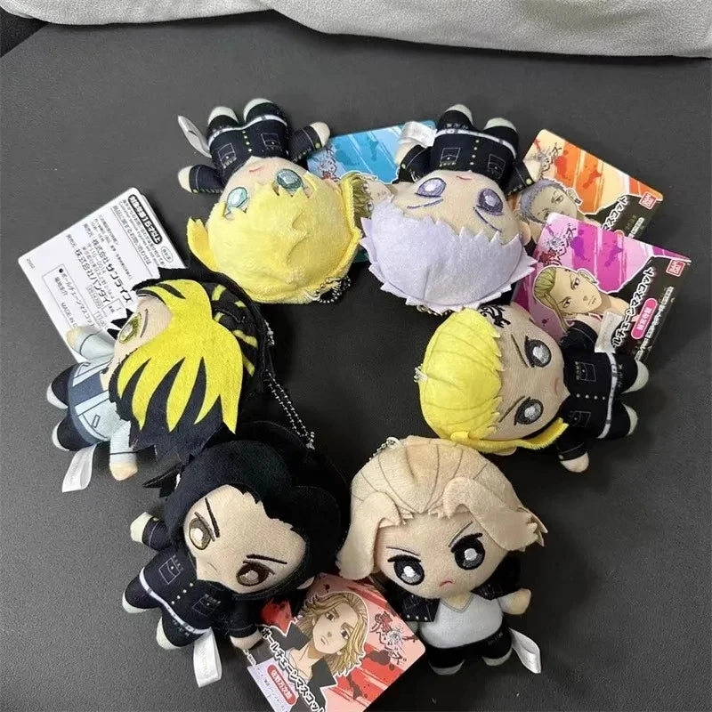 10cm Anime Tokyo Revengers Plush Doll Toy Manjiro Sano Baji Keisuke Matsuno Chifuyu Draken Baji Keisuke Stuffed Toy Pendant Gift
