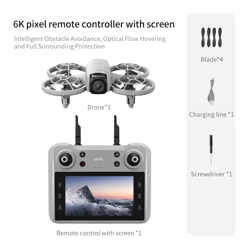 Professional HD V53 Drone 8k 6k 4k WIFI fpv Quadcopter Aircraft with Obstacle Avoidance for Aerial Photography Drone Camera Toys