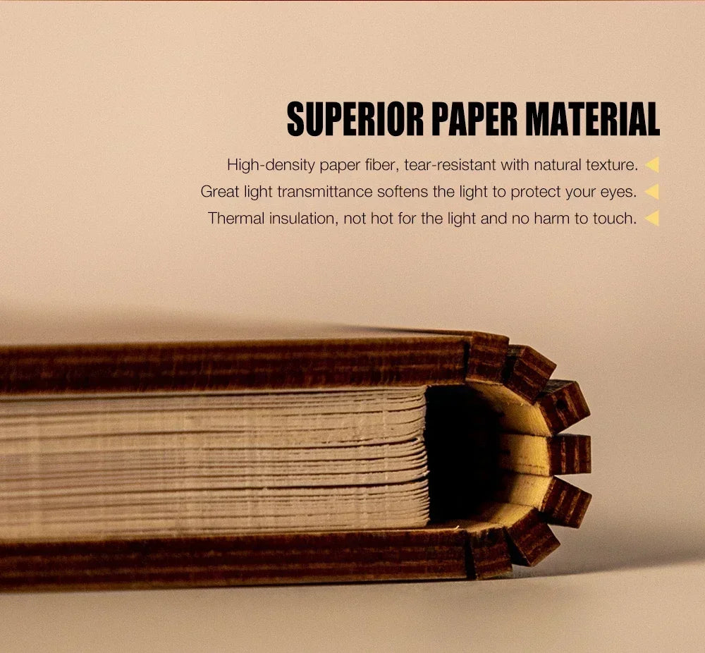 LED Wooden Book Lamp Creative 3D Book Light Folding LED Night Light USB Recharge Decor Bedroom Table Lamp for Kid Brithday Gifts