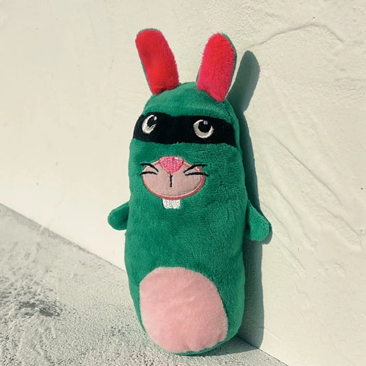 20CM Cute And Super Adorable Parody Raabbit Plush Toy With Big Front Teeth Thief Rabbit Doll Children's Festival Gift