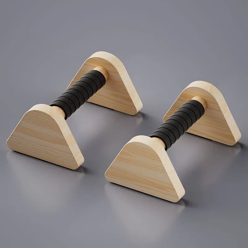 Solid Wood Russian Stand Push Up Wooden Stand Indoor Exercise Strength Training Home Upper Limb Fitness