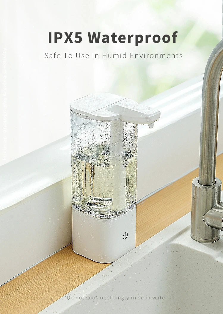 550ML Touchless Liquid Automatic Smart Sense Soap Dispenser Type-C Rechargeable/Battery Electric Hand Sanitizer Washing Machine
