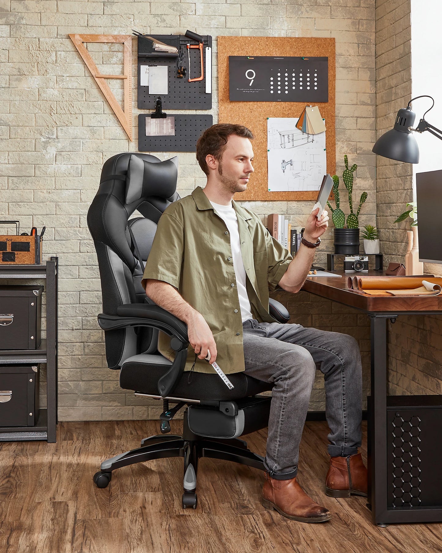 SONGMICS Home Office Height Adjustable Home Office Gaming chair Office Chair