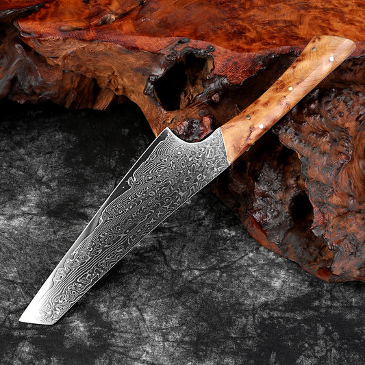 Japanese Kiritsuke Knife Handcrafted  Kitchen Knife,Sharp Kitchen knives,VG10 Core with Damascus Steel Cladding,Pakkawood Handle