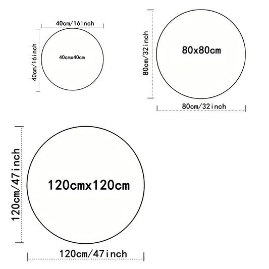 Gamer Controller Round Rug Cool Black Circuit Board Carpet for Gaming Rooms, Teens, Man Caves & Geek Decor Floor Mat