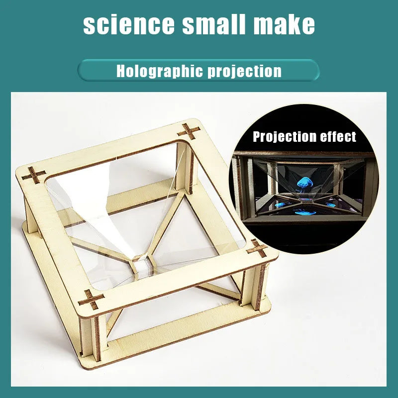 3D holographic projector scientific production of children's handmade puzzles DIY experimental materials small production toys