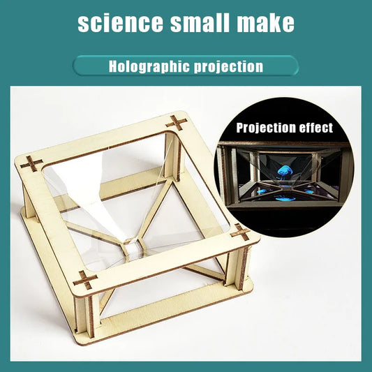 3D holographic projector scientific production of children's handmade puzzles DIY experimental materials small production toys