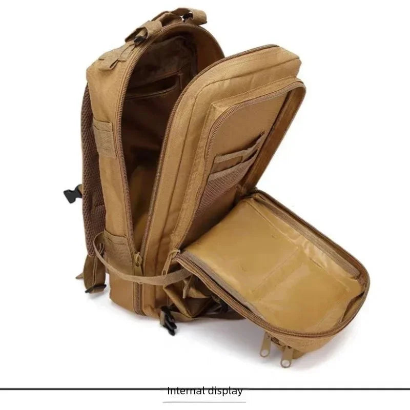 Outdoor hiking backpack, wilderness exploration backpack, camping backpack, climbing tool backpack, mountain climbing travel bac