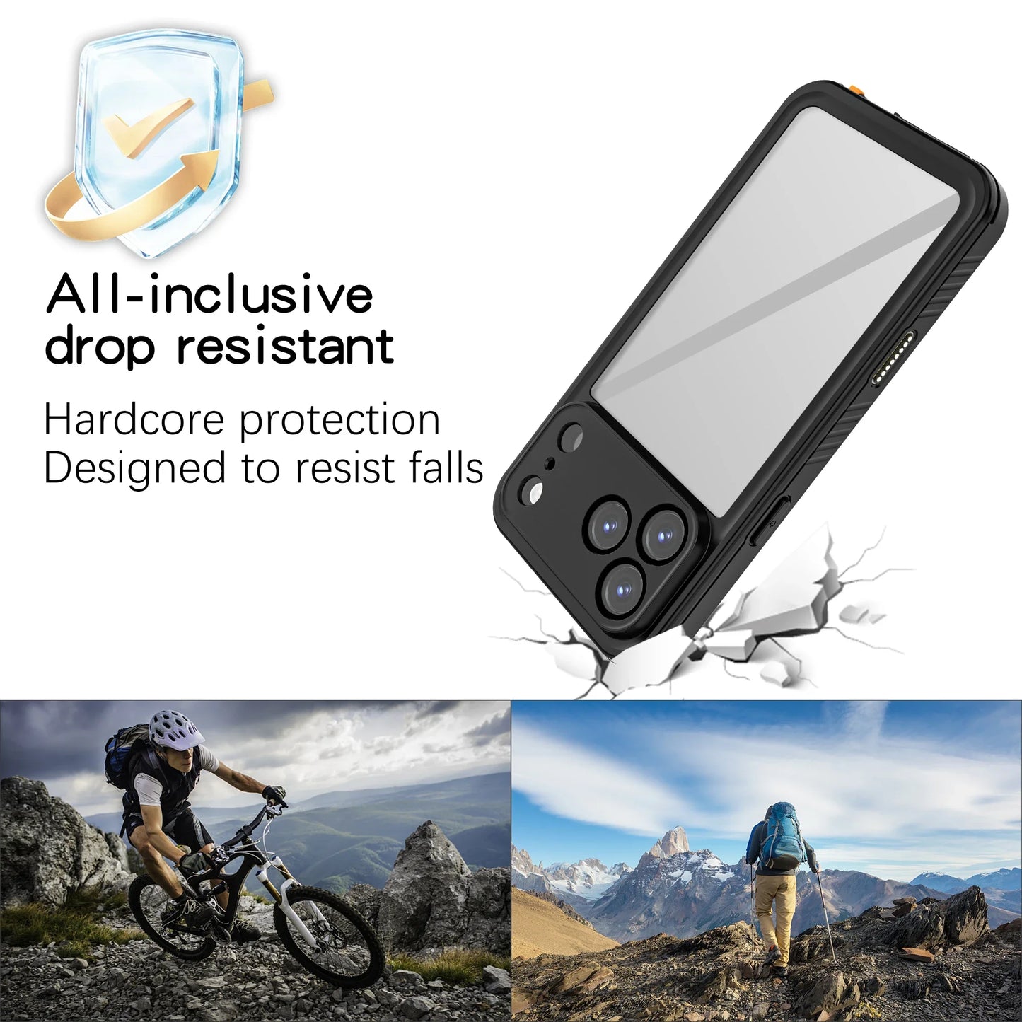 IP68 Waterproof Case For iPhone 17 Pro Max iPhone 17 Air 17 Pro 17 Drop Proof Full Body Protection Heavy Duty Protective Covers