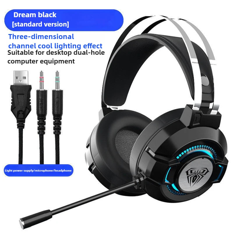 AULA gamer USB Headset 7.1 Channel Wired Headphone PC Laptop Computer gaming pc accessories computer office Gaming accessories