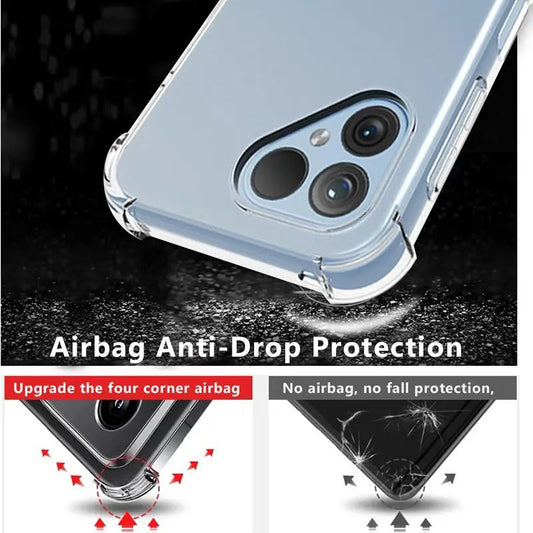 TPU Transparent Phone Case for Fairphone 6 5 Fairphone5 Protective Cover Four Corners Shockproof Fundas Capa