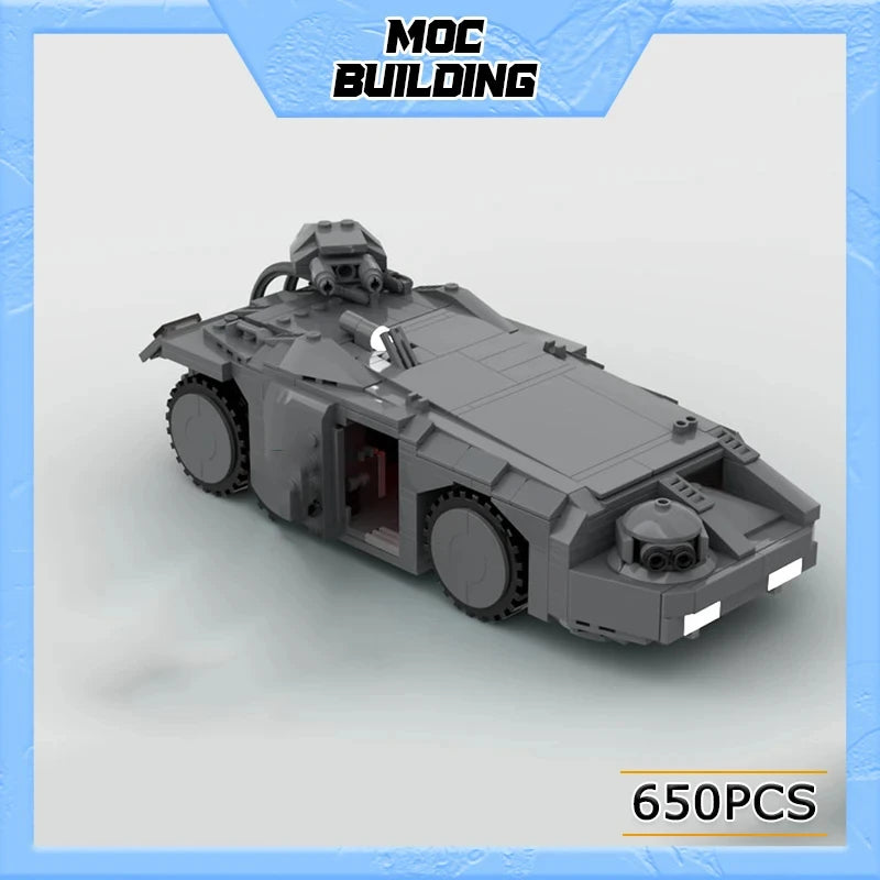 MOC Building Blocks UCS Military Series Army Ud-4l Aliens M577 Apc Armored Vehicle Set Toys DIY Assemble Bricks Xmas Gifts