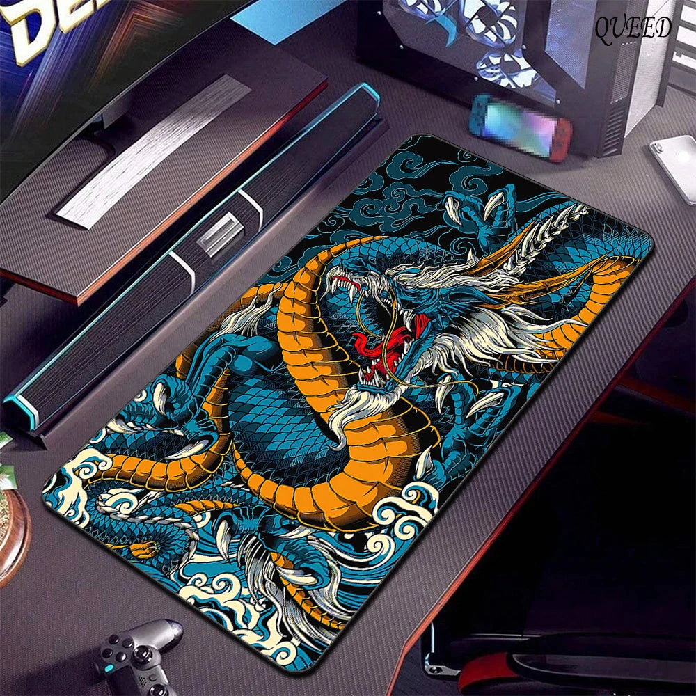 Gaming Mouse Pad Large Dragon Gamer Mousepad Computer Gaming Table Carpet Desk Mat XXL 800x300mm Mouse Mat Rubber Keyboard Pads