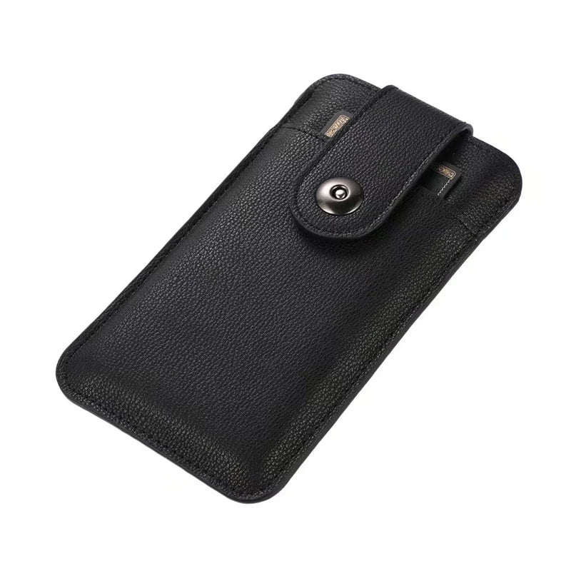 Cell Phone Case For iphone  17 16 16E 15 14 13 12 Pro Max Universal Holster Belt Phone Case Leather Phone Pouch Waist Bag