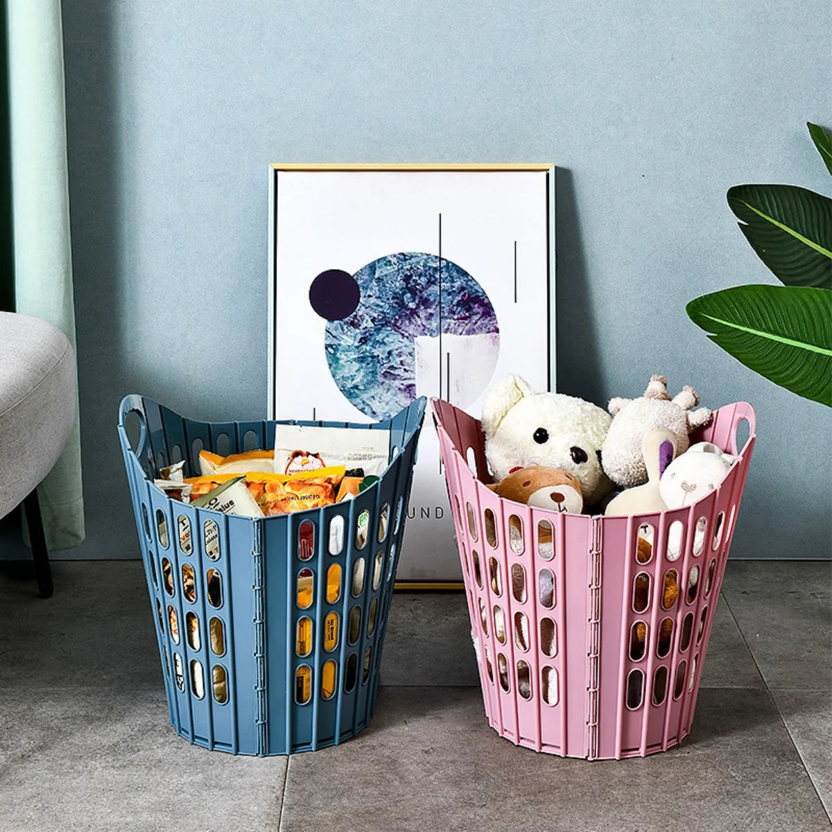 Modern Foldable Laundry Basket – Large-Capacity, Portable & Durable, Home Bathroom Dirty Clothes Storage