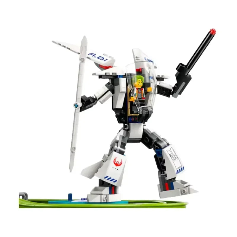 986PCS Exciting Robot Roller Coaster Model – Creative Building Blocks Set for Kids – Perfect Christmas Gift!