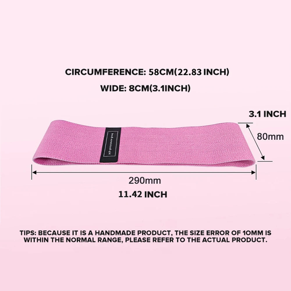 1 Set Women's Resistance Bands Stretch Bands for Fitness Yoga Squats and Butt Exercises Includes Three Resistance Levels