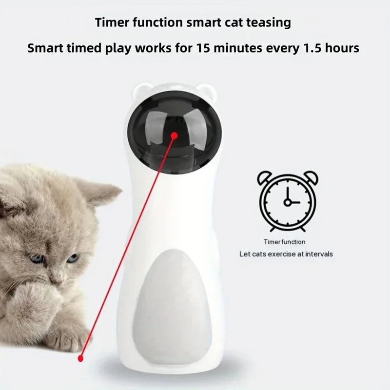 Automatic Cat Laser Toy lnteractive Cat Toys for Indoor Cats 3 Motion Modes 5 Angles Adjustable Rotating Laser Light Pet Toy