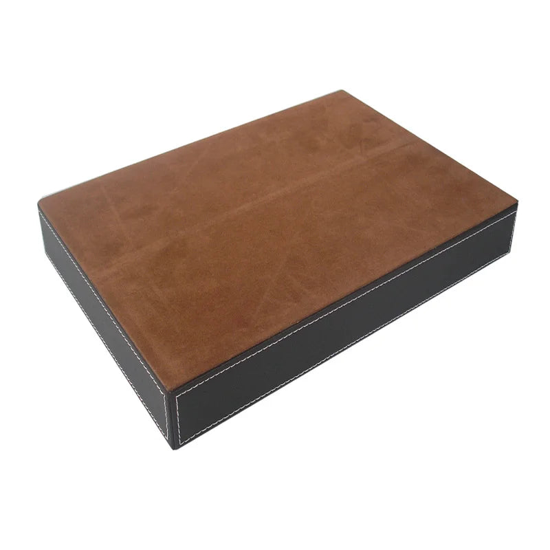 4 Slots Desk Drawer Organizer, Pu Leather Drawer Storage Organizer Divider for Office Desk Supplies Value Collection and Accesso