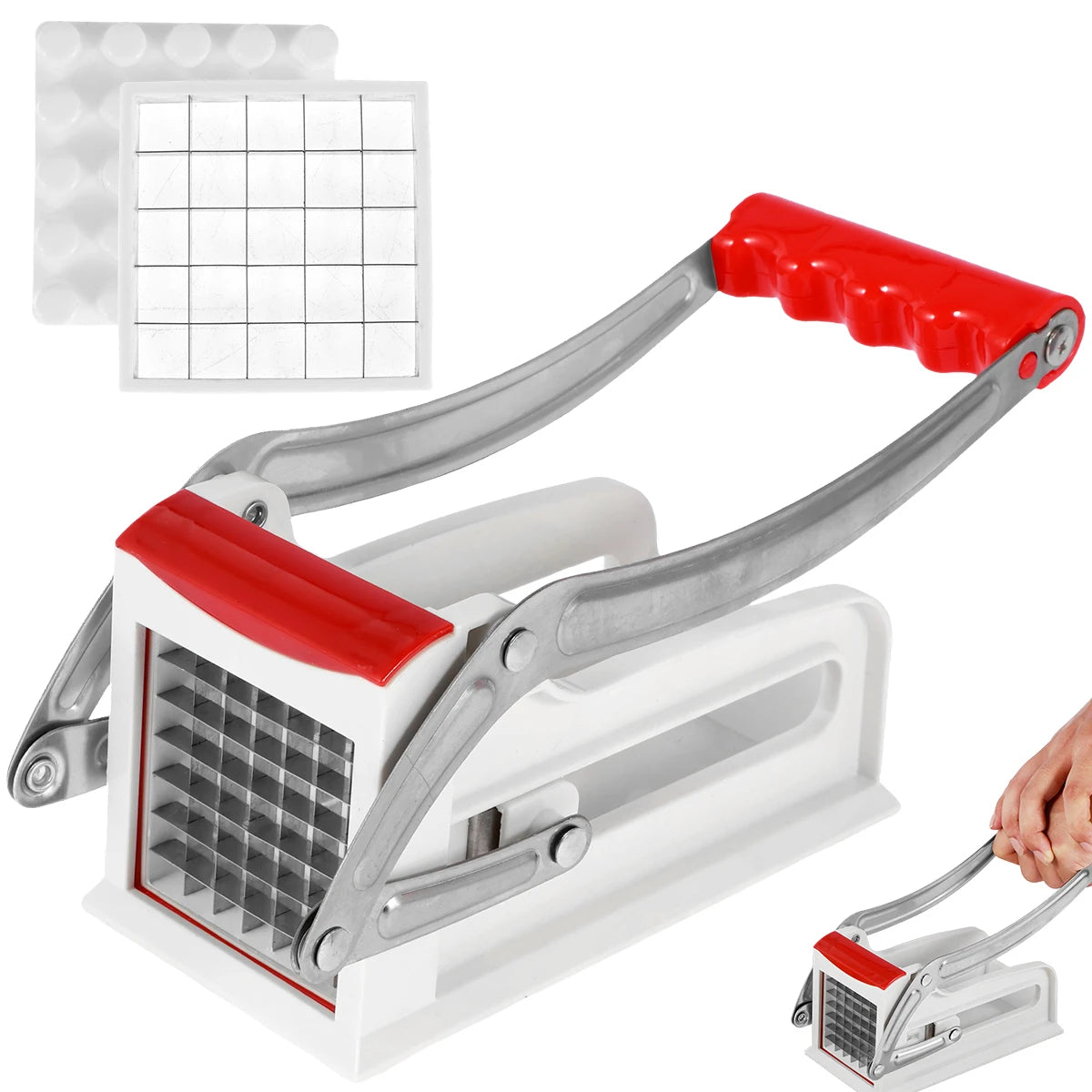 Cutting Potato Machine Potato Slicer Manual French Fry Cutter Multifunct Chipper Tool for Cucumber Fruits Vegetable Slicer Dicer