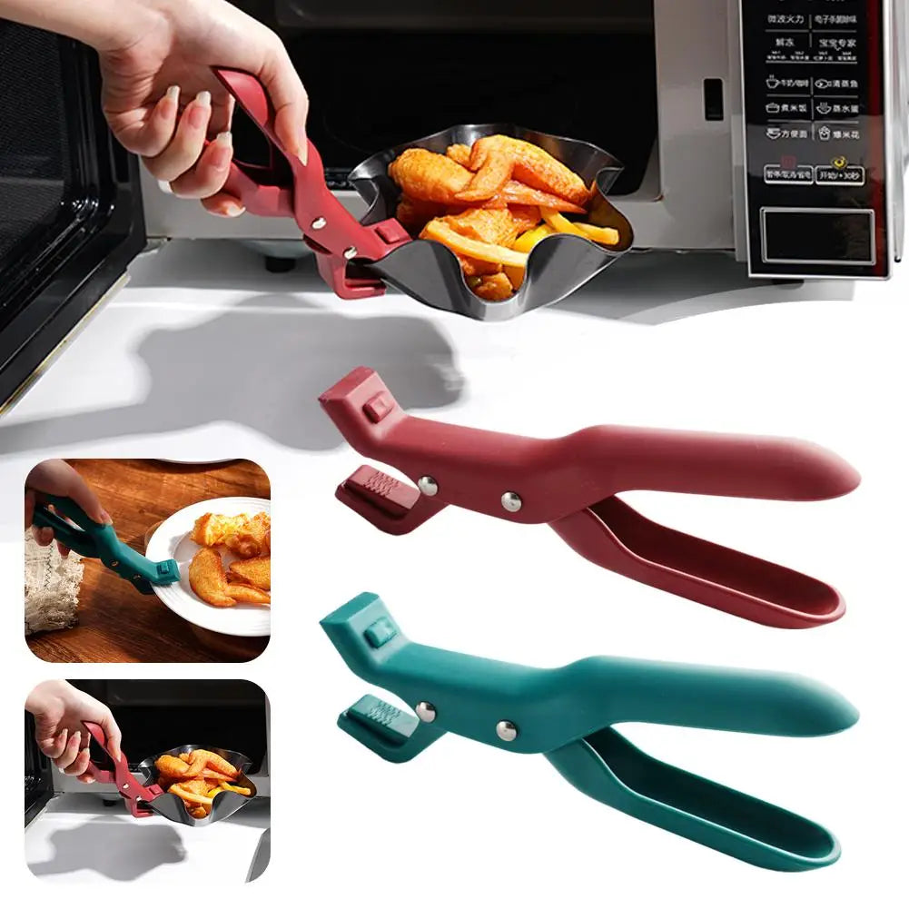 Anti-scald Clip Silicone Durable Kitchen Anti-Scalding Plate Bowl Dish Pot Holder Multi-Purpose Kitchen Accessories 2026