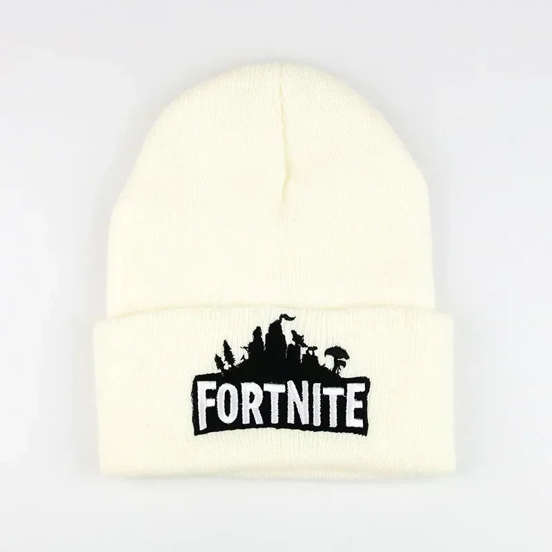 Fortnite Hats Knitted Solid Cute Anime Hat Lady Autumn Female Caps Warmer Bonnet Men Casual Cap