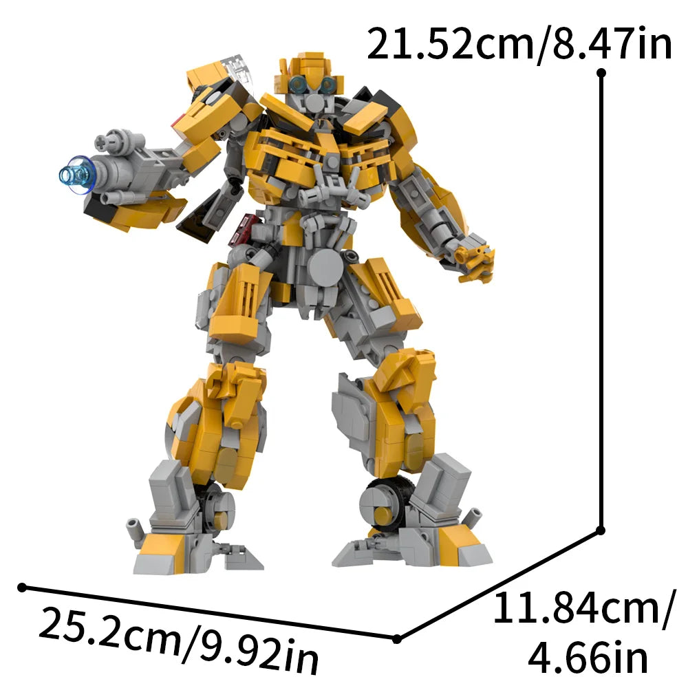 Moc Shapeshifting Robot Building Blocks - DIY Assembly Toy for Kids & Adults, Inspired by Autobots Movies