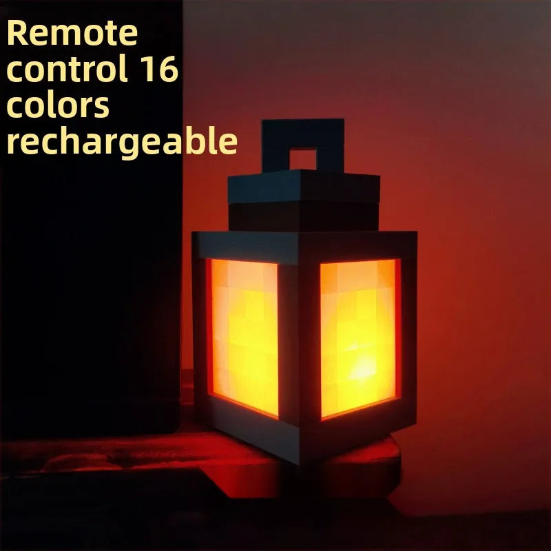 Glowing Lantern Rechargeable Night Light - Game - Themed Torch - Style Peripheral for Kids' Bedrooms