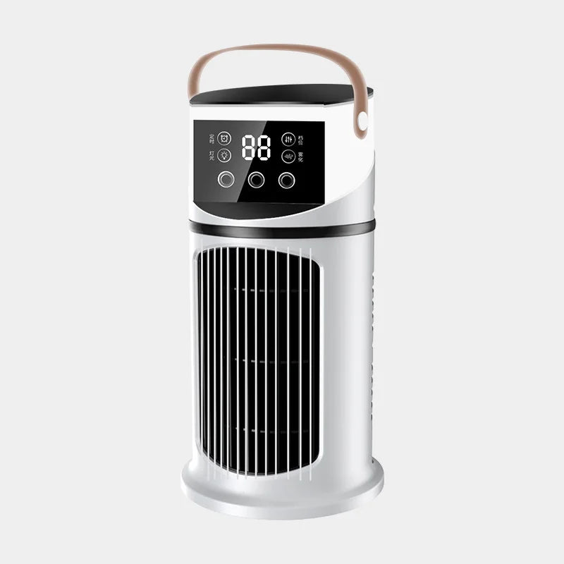Spray Cooling Fan Air Cooler for Home Office with Strong WindusbMultifunctional Timed Cooling Fan