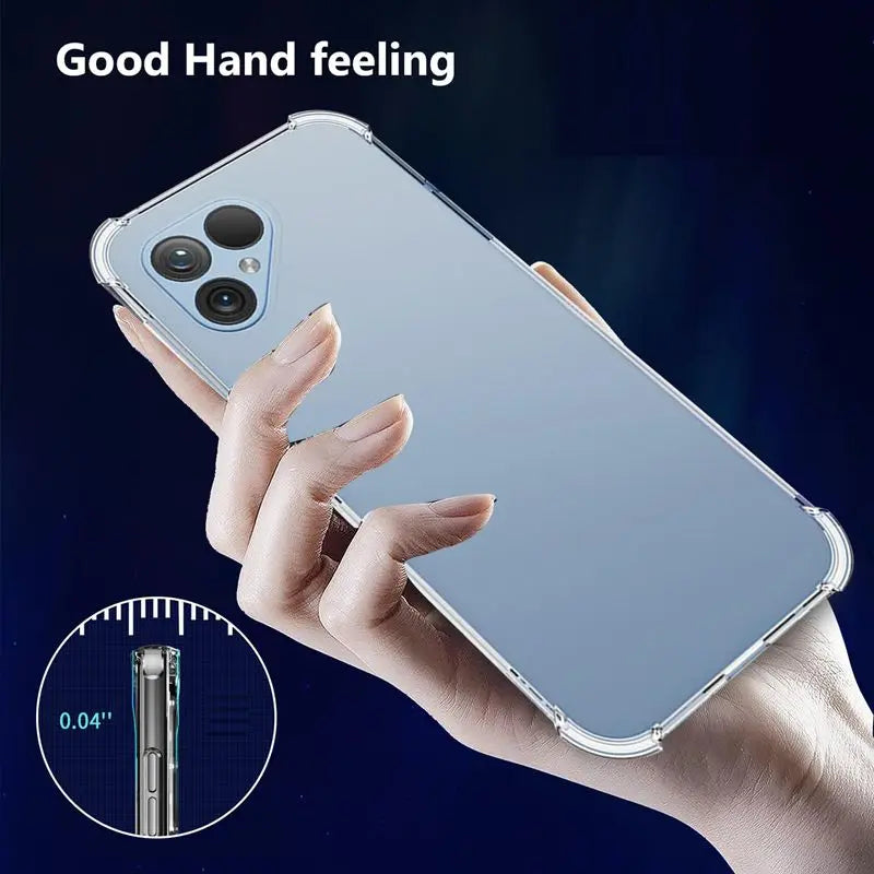 TPU Transparent Phone Case for Fairphone 6 5 Fairphone5 Protective Cover Four Corners Shockproof Fundas Capa