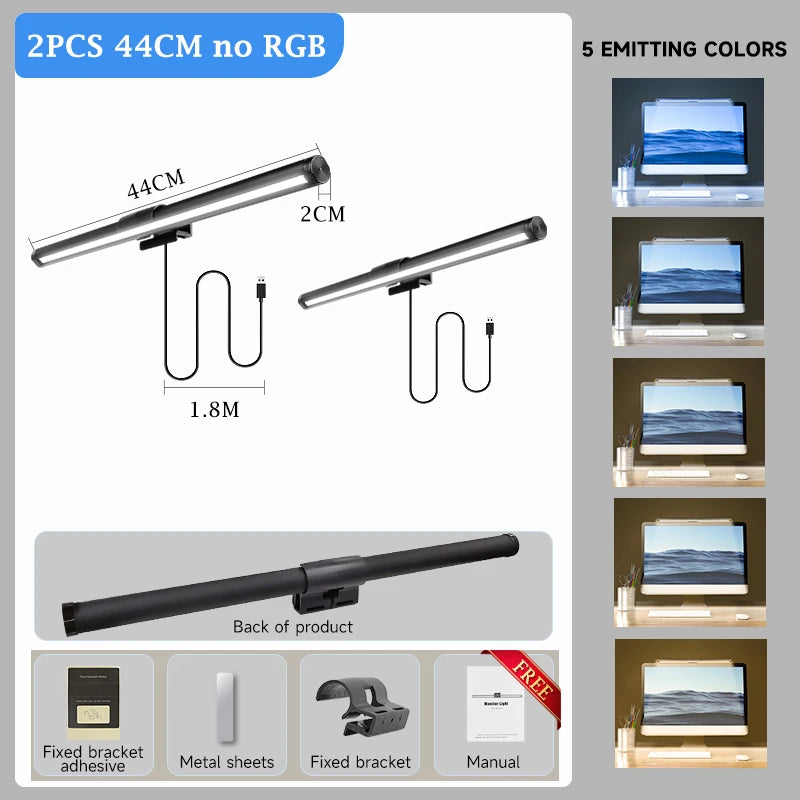 RGB Backlight LED Lightbar Computer Laptop Esport Level Lighting Room Decoration Desk Screen Light Bar Monitor Led Light Fixture